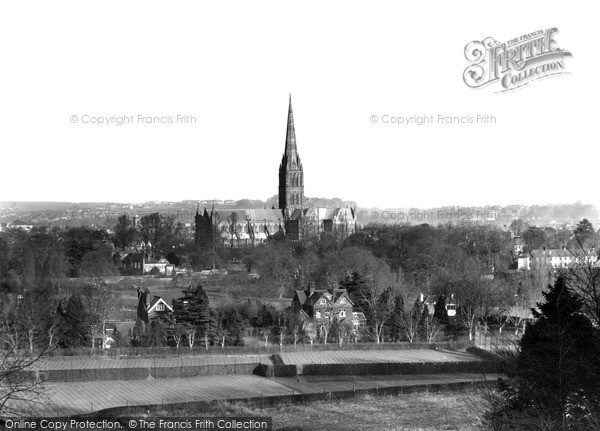 Photo of Salisbury, From Harnham Hill c.1955