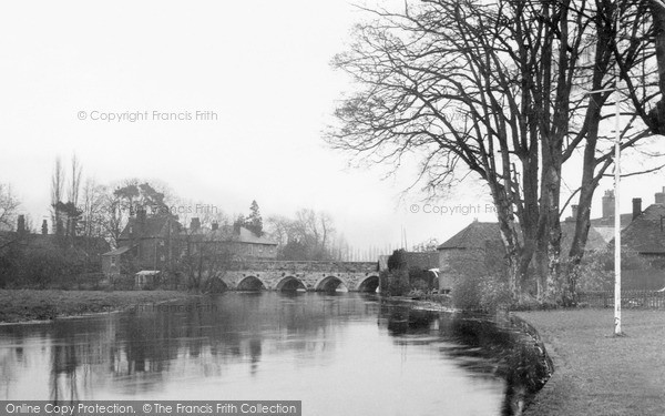 Photo of Salisbury, Harnham Bridge c.1955
