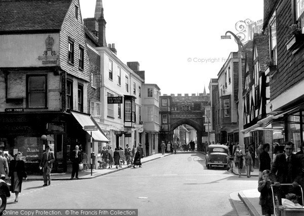 Photo of Salisbury, High Street c.1955