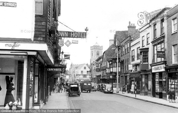 Photo of Salisbury, High Street c.1955