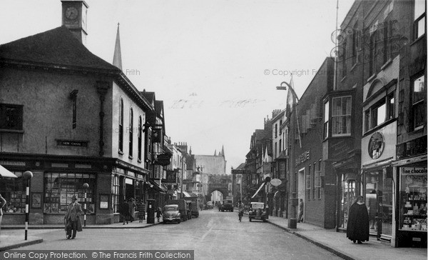 Photo of Salisbury, High Street c.1955