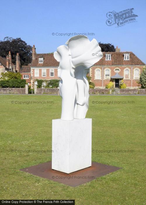 Photo of Salisbury, Marble Sculpture On Choristers Green, The Close c.2010