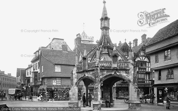 Salisbury, Poultry Cross And Silver Street 1906