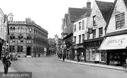 Silver Street And Bridge Street c.1955, Salisbury