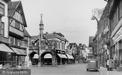 Silver Street And Poultry Cross c.1955, Salisbury