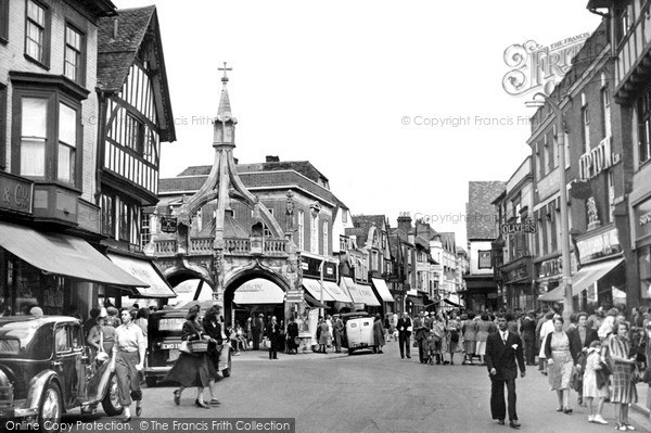 Photo of Salisbury, Silver Street c.1950
