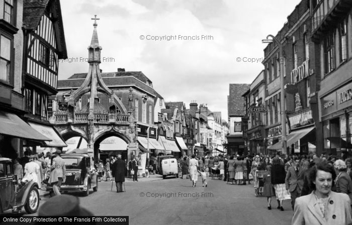 Photo of Salisbury, Silver Street c.1955
