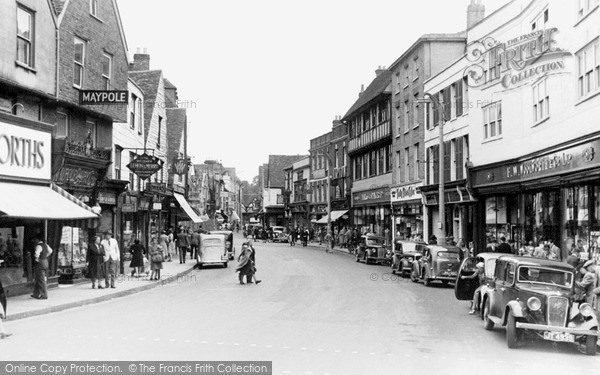 Photo of Salisbury, Silver Street c.1955