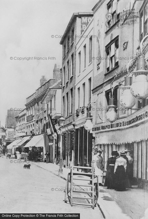 Photo of Salisbury, Silver Street Shops 1906