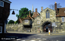St Ann's Gate Into Cathedral Close c.1995, Salisbury