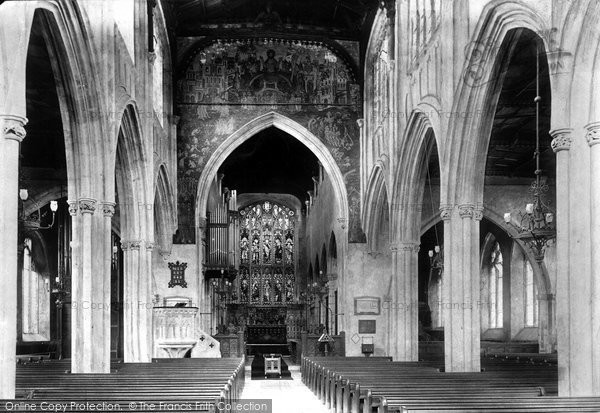 Photo of Salisbury, St Thomas's Church Interior 1906