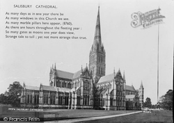 The Cathedral 1887, Salisbury