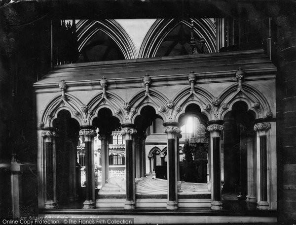 Photo of Salisbury, The Cathedral, Bishop Hamilton's Tomb 1887