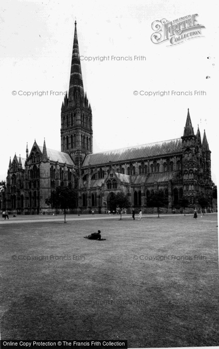 Photo of Salisbury, The Cathedral c.1955