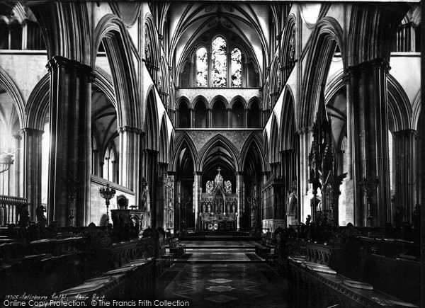 Photo of Salisbury, The Cathedral, Choir East 1887