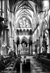 The Cathedral, Choir East 1887, Salisbury