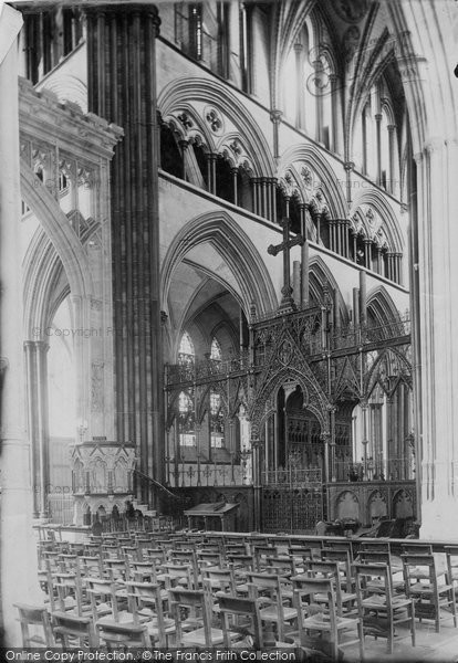 Photo of Salisbury, The Cathedral, Choir Screen 1887
