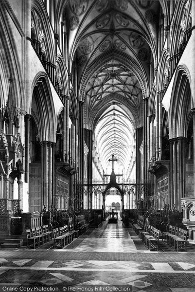 Photo of Salisbury, The Cathedral, Choir West 1887