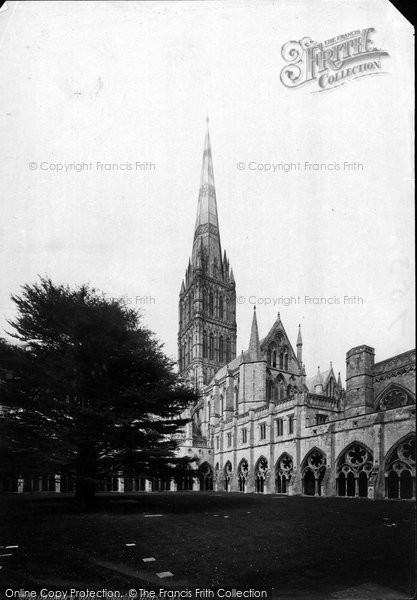 Photo of Salisbury, The Cathedral, Cloister Court 1887