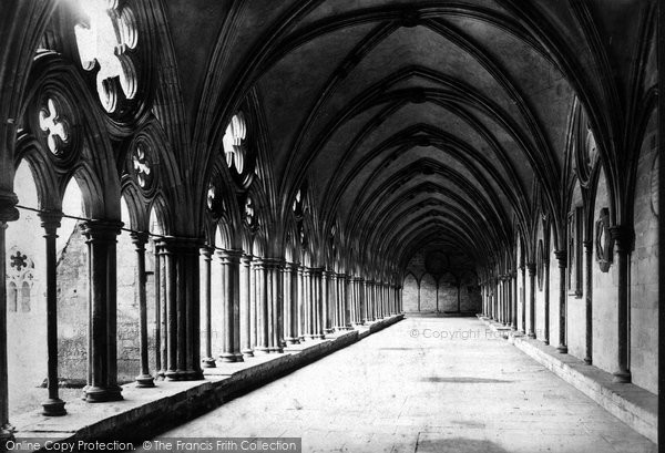 Photo of Salisbury, The Cathedral, Cloisters 1887