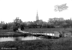 The Cathedral From Longbridge 1887, Salisbury