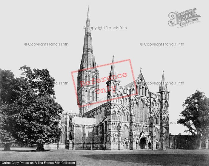 Photo of Salisbury, The Cathedral, From The North West c.1862