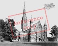 The Cathedral, From The North West c.1862, Salisbury