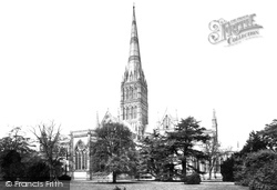 The Cathedral From The Palace Grounds 1887, Salisbury