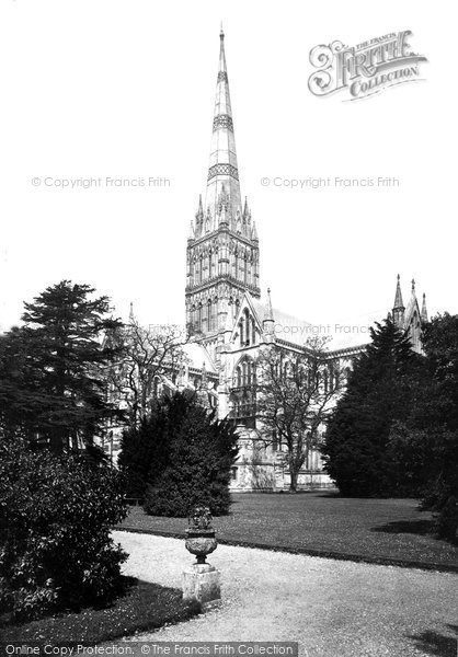 Photo of Salisbury, The Cathedral From The Palace Grounds 1887