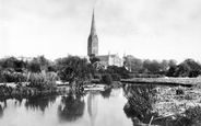 The Cathedral From The River Avon 1887, Salisbury