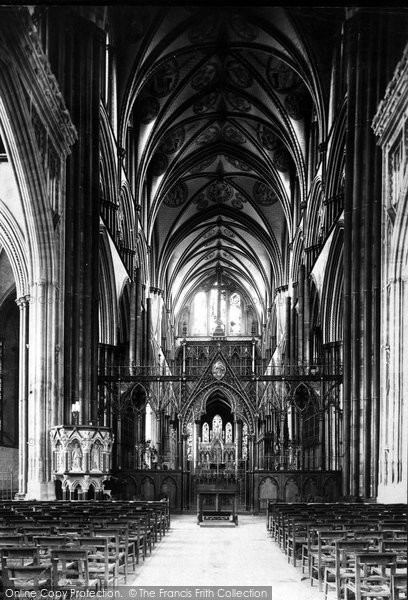 Photo of Salisbury, The Cathedral, Nave East 1887