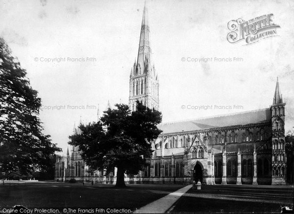 Photo of Salisbury, The Cathedral, North West 1887