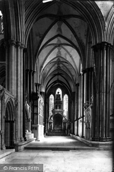 The Cathedral, South Choir Aisle 1887, Salisbury