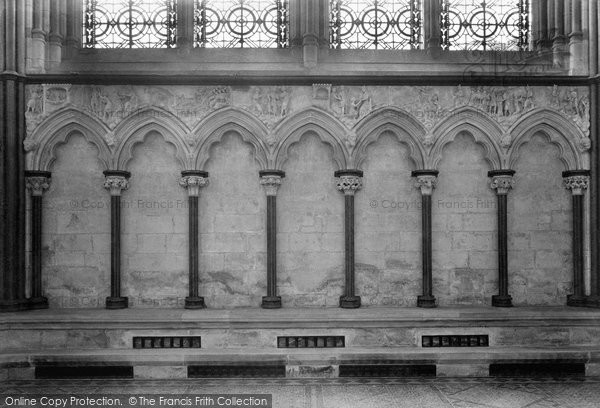Photo of Salisbury, The Cathedral, The Chapter House Carvings 1911