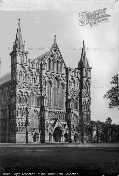 Photo of Salisbury, The Cathedral, West Front 1887