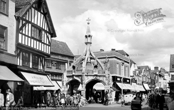 Photo of Salisbury, The Cross c.1950