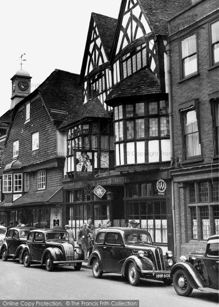 Photo of Salisbury, The Old George Hotel c.1955