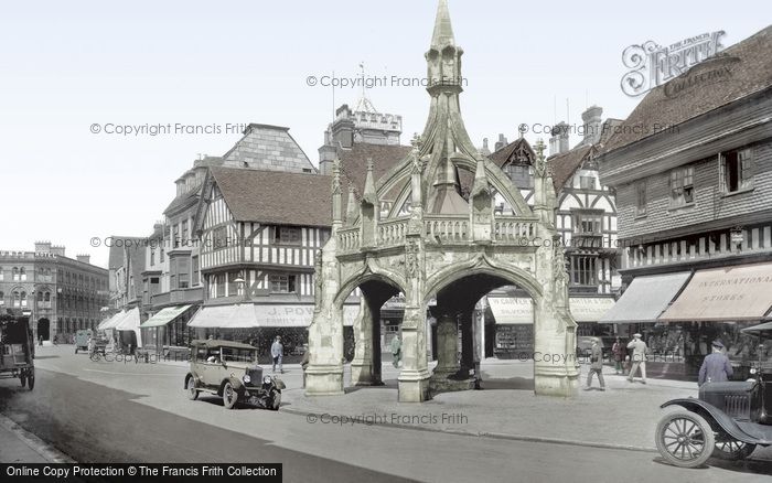 Photo of Salisbury, The Poultry Cross And Silver Street 1928
