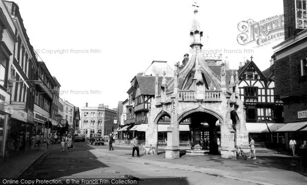 Photo of Salisbury, The Poultry Cross And Silver Street c.1965