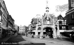 The Poultry Cross And Silver Street c.1965, Salisbury