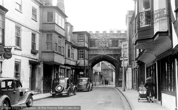 Photo of Salisbury, View From High Street c.1955