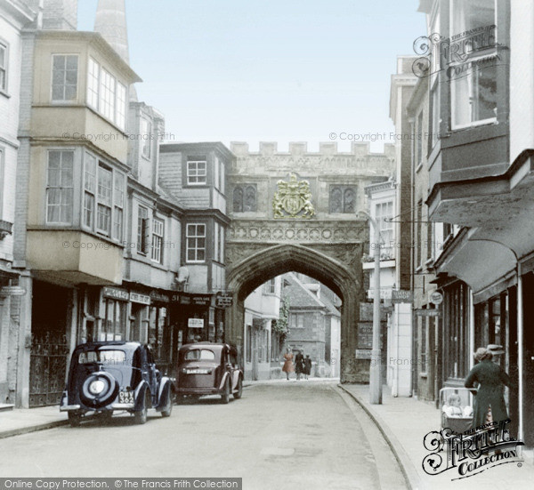 Photo of Salisbury, View From High Street c.1955