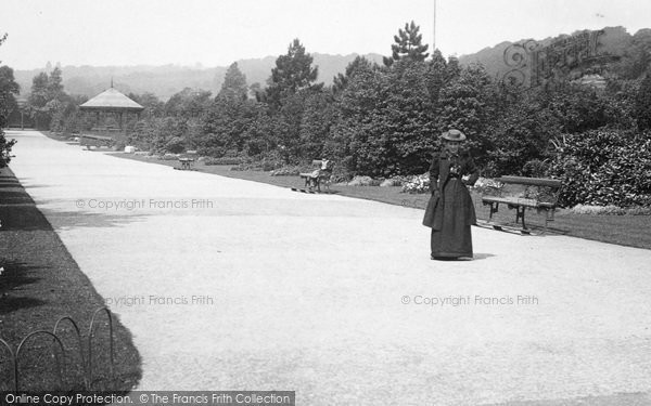 Photo of Saltaire, Lady In The Park 1893