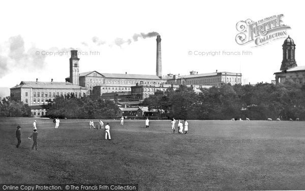 Photo of Saltaire, The Mill And The Cricket Pitch 1888