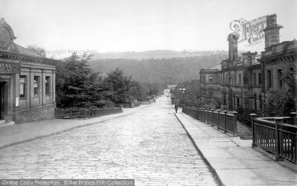 Photo of Saltaire, Victoria Road And The Royal Cafe 1893