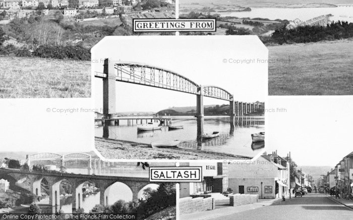 Photo of Saltash, Composite c.1955