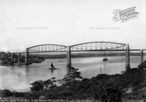 Photo of Saltash, Royal Albert Bridge 1890