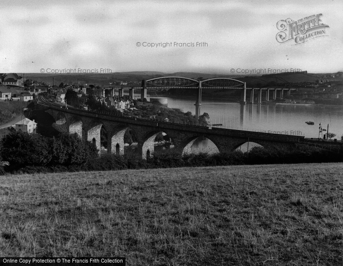 Photo of Saltash, Royal Albert Bridge And Coombe Viaduct c.1955