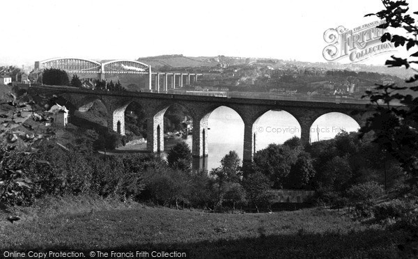 Photo of Saltash, The Coombe Viaduct And Royal Albert Bridge c.1955