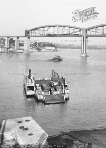 Photo of Saltash, The Ferry And Royal Albert Bridge c.1955